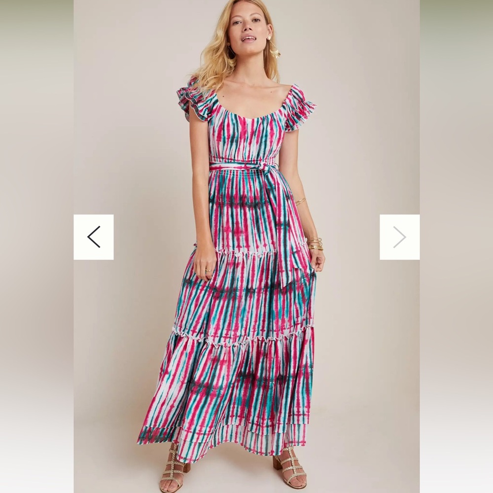 Diane von Furstenberg Lexi Tie-Dye Maxi Dress, size 10